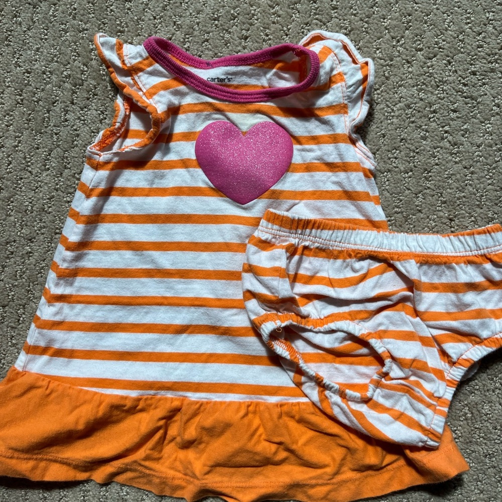 Carter’s Dress and Bottoms Heart